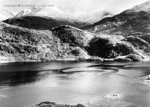 Sgurr na Sgine and Loch Hourn, Glen Shiel, Scotland