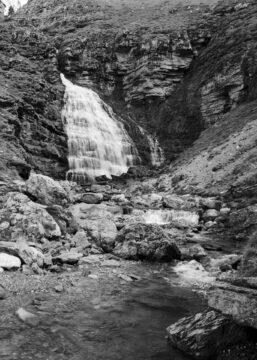 Ordesa Gorge Mares Tail Falls, Torla, Pyrenees