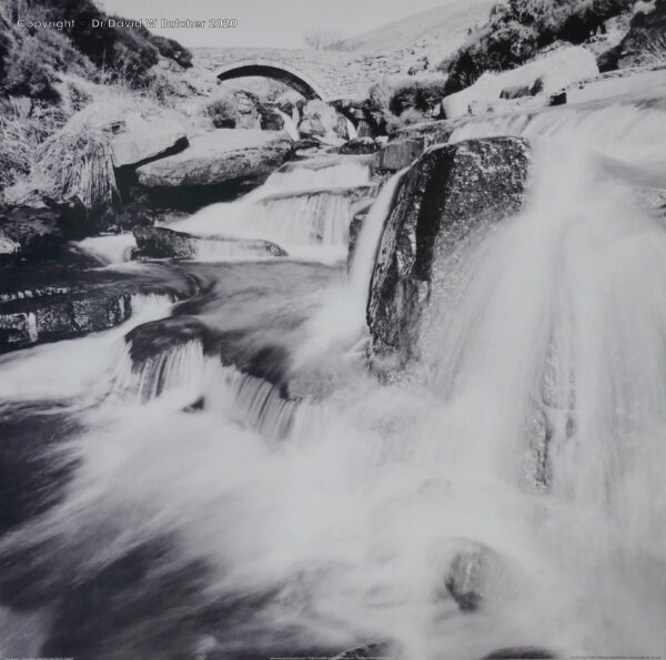 England, Peak District 3 Shires Head Falls, near Buxton 70x70cm