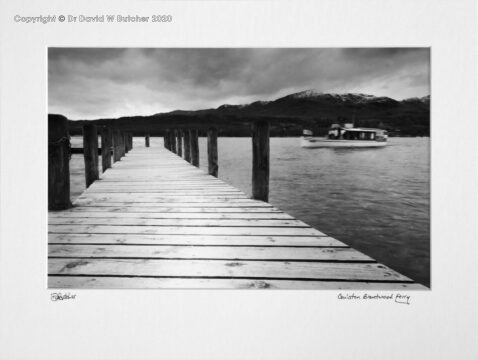 England, Lake District Coniston Brantwood Ferry and jetty