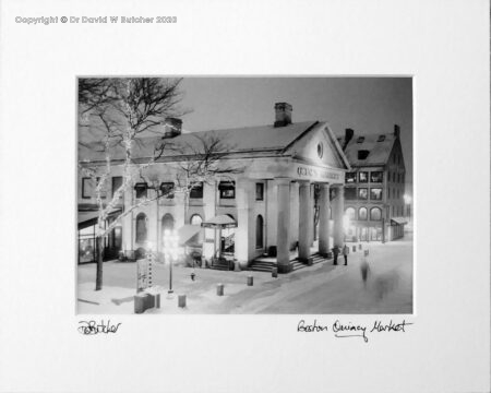 USA, Boston Quincy Market at Night