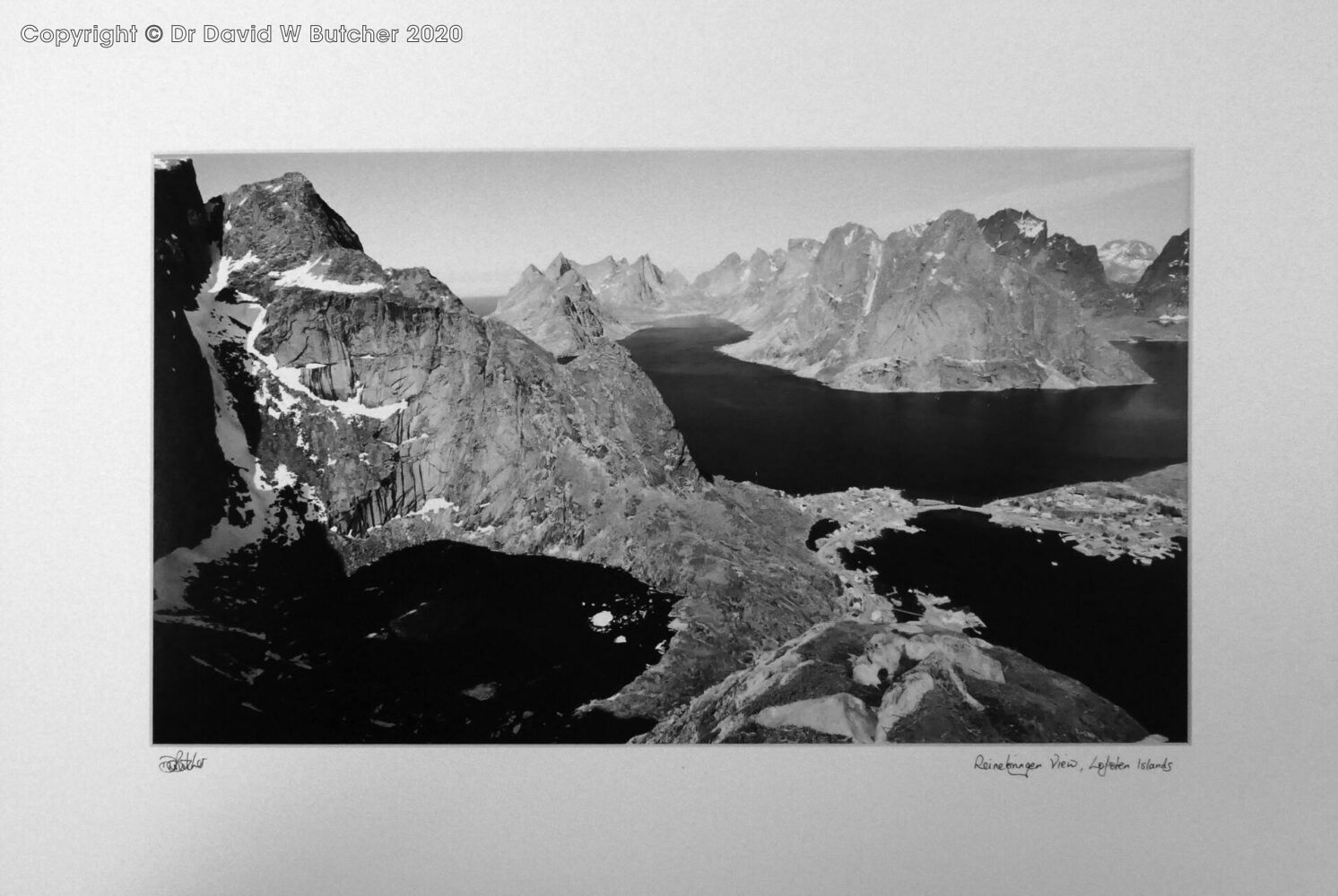 Norway, Reinebringen View Lofoten Islands 60x40cm Dave Butcher