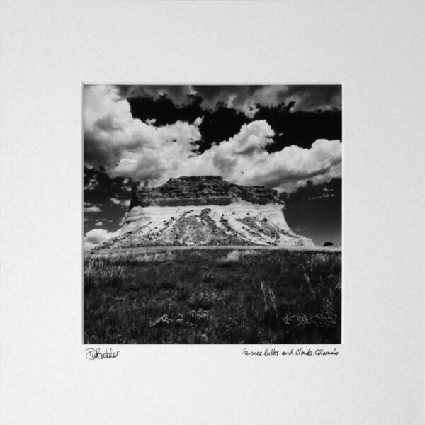 Pawnee Buttes and Clouds in Pawnee Grasslands east of Fort Collins, Colorado USA