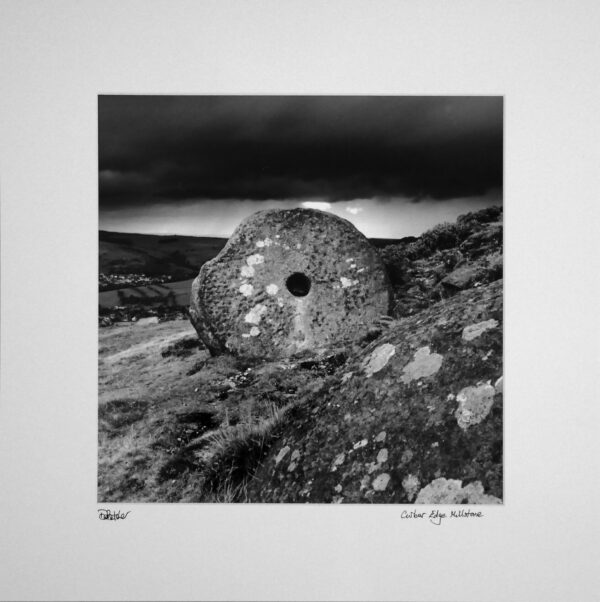 Curbar Edge Millstone near Baslow, Peak District