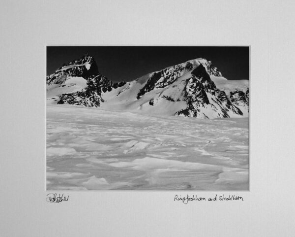 Rimpfischhorn and Strahlhorn from Stockhorn above Zermatt, Valais, Switzerland