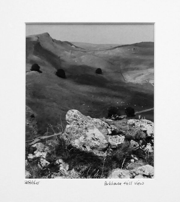 Chrome Hill from Parkhouse Hill summit above Dowel Dale between Earl Sterndale and Longnor, south of Buxton, Peak District