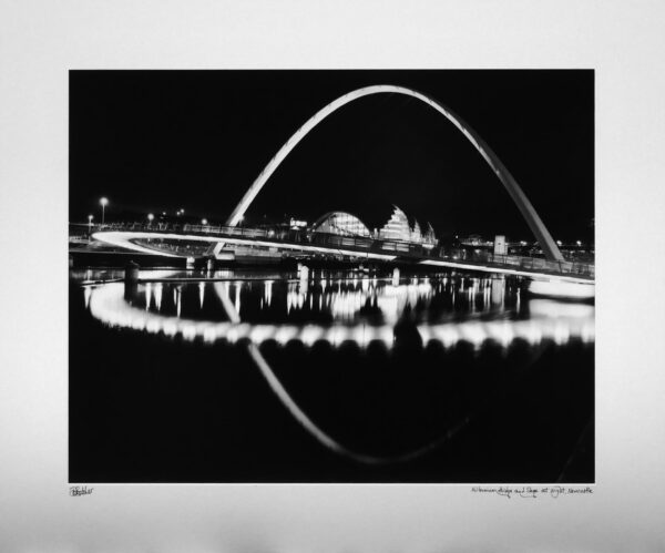 Millennium Bridge and the Sage at Night, Newcastle