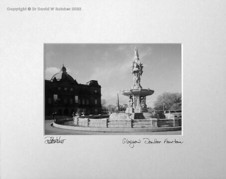 Glasgow Doulton Fountain and People's Palace, Scotland, Glasgow Green, Scotland