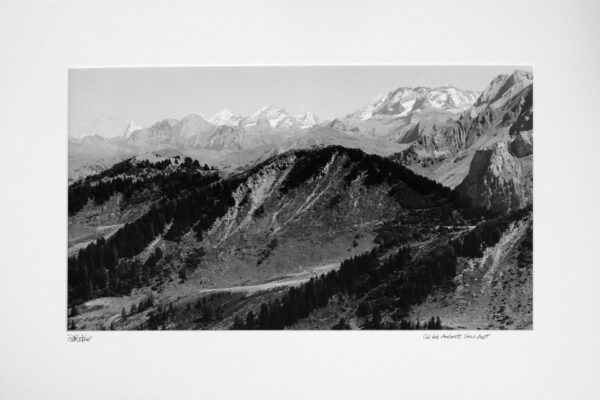 Switzerland, Alpine Pass Route + Via Alpina treks - Col des Anderets view east near Gsteig. Eiger background left, Wildstrubel right.