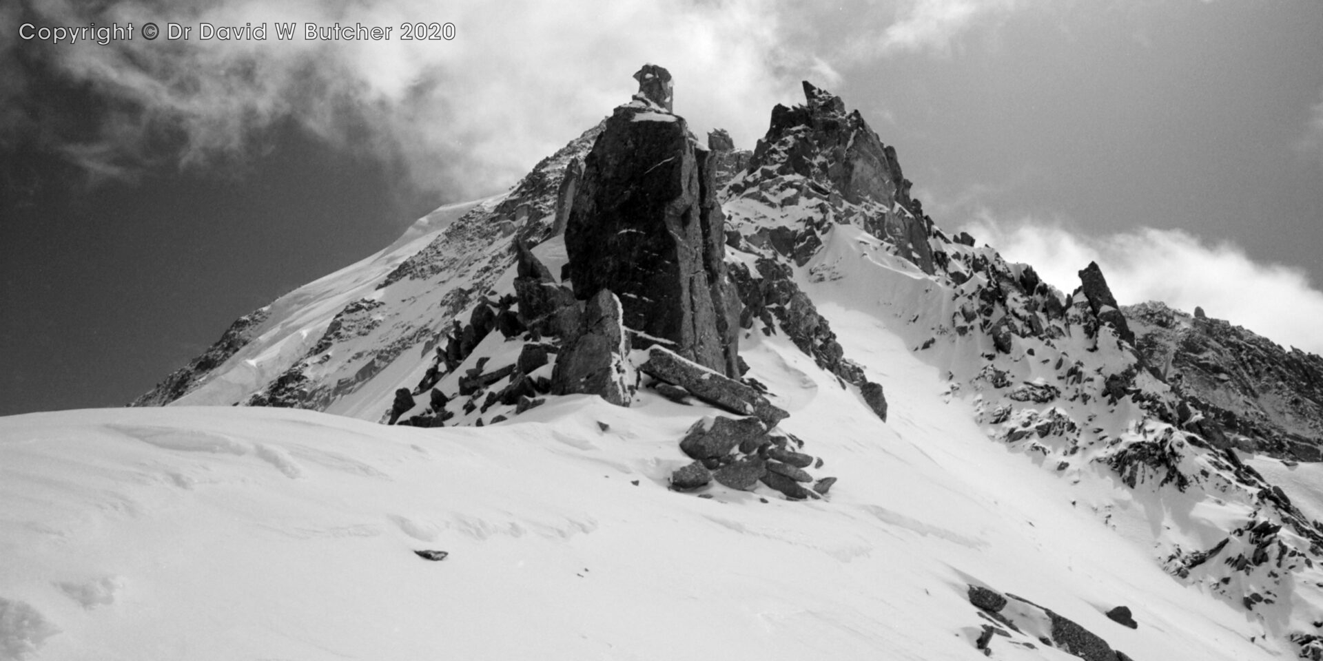 View above Col du Chardonnet, ski Haute Route Day 1