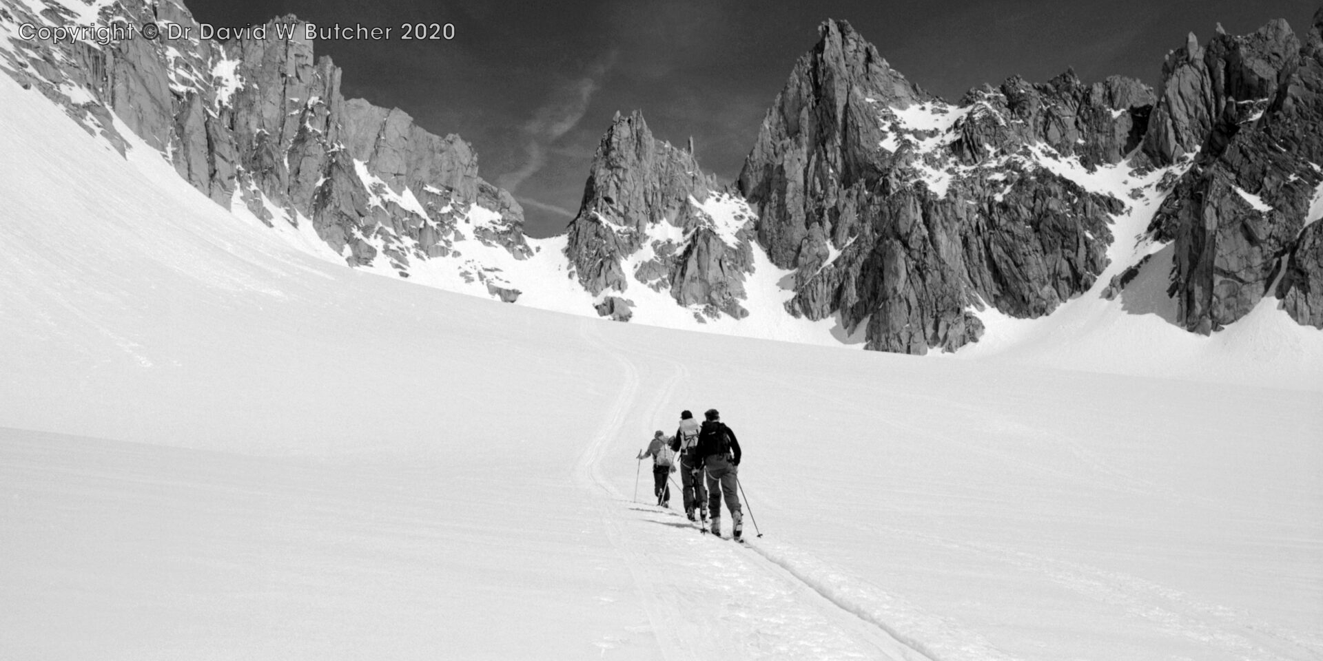 Fenetre de Saleina Approach from Col de Chardonnet, , ski Haute Route Day 1