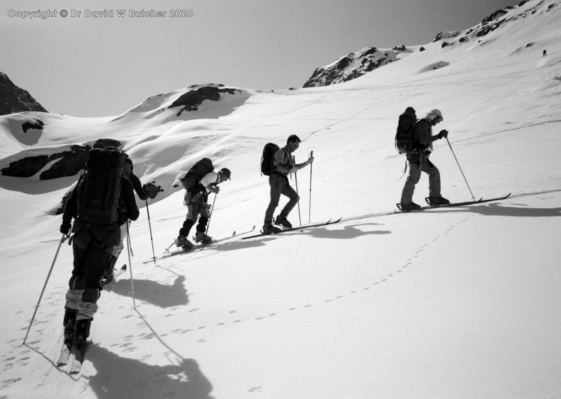 Pas du Chat ascent, ski Haute Route day 4
