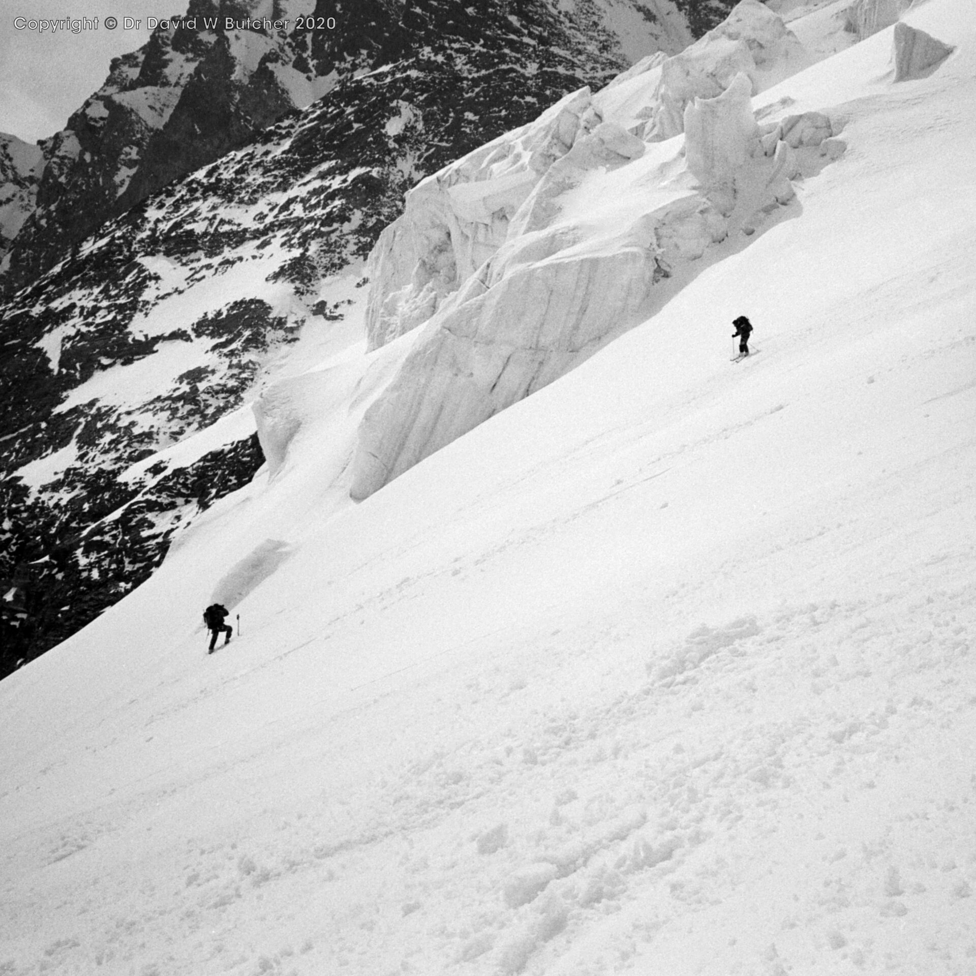 Stockji Glacier Photo Shoot - Jess Stock and Vaila Macdonald, ski Haute Route day 6