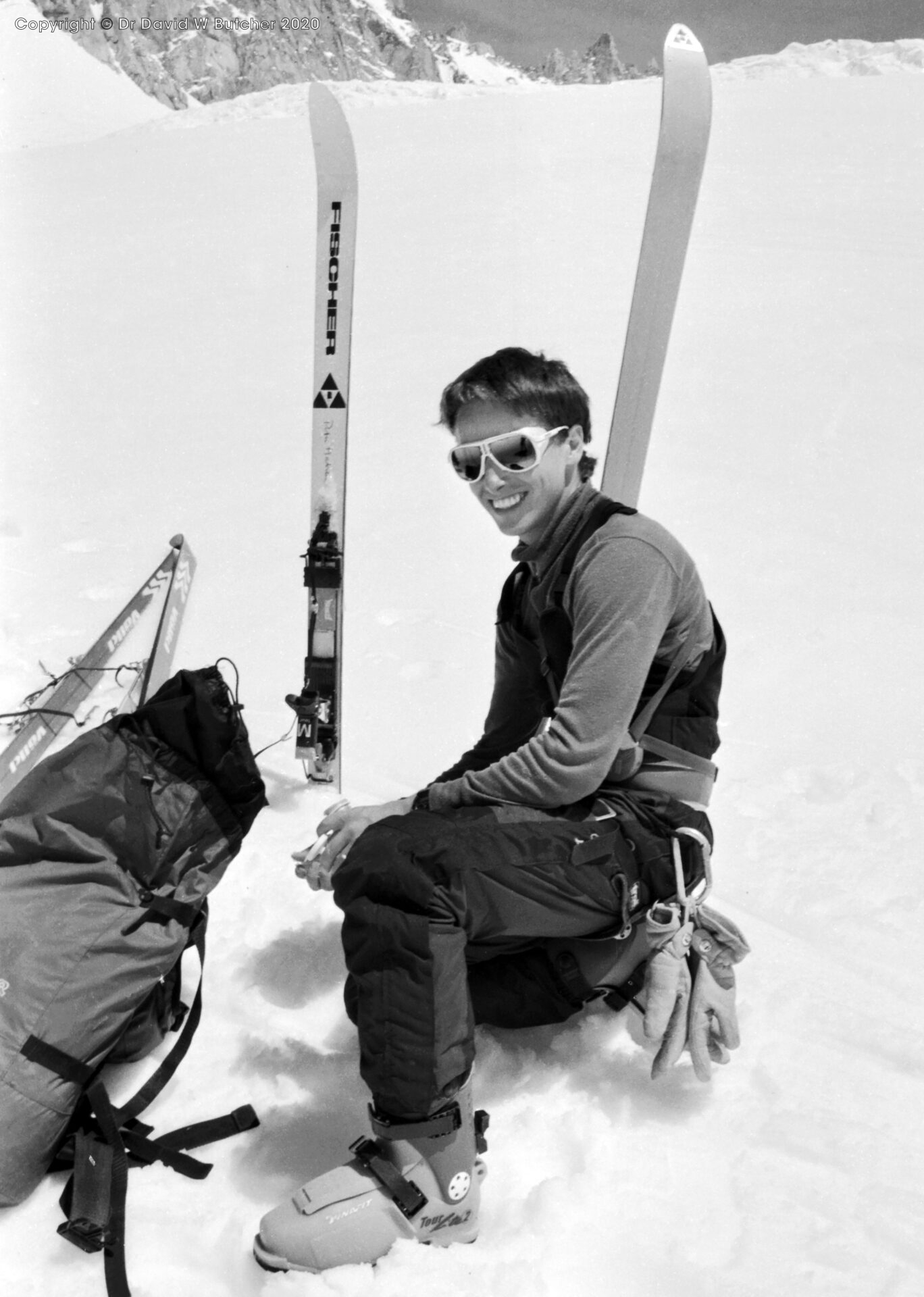 Tony Brindle, aspirant mountain guide 1992
