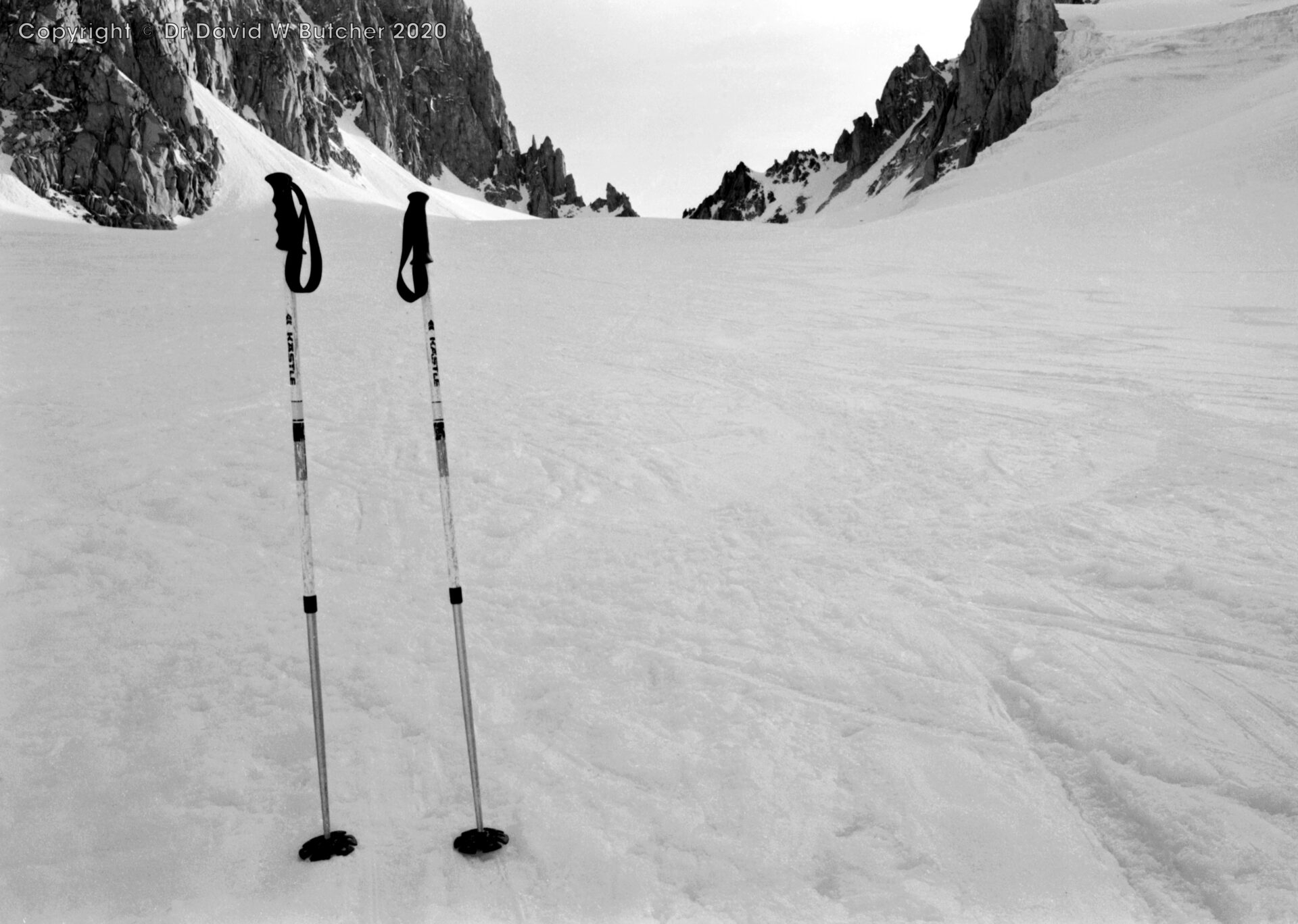 Col de Chardonnet from Chardonnet Glacier