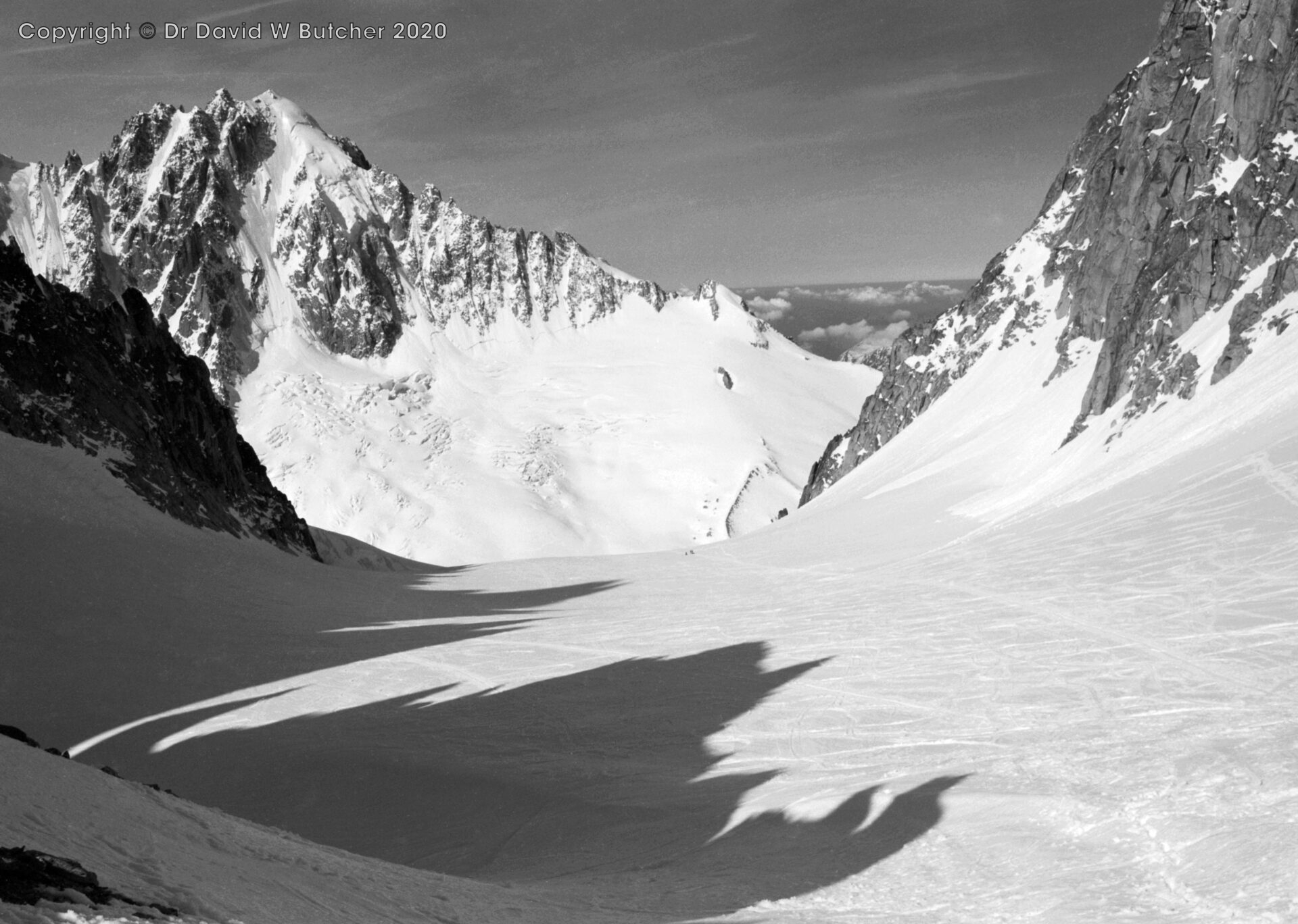 Aiguille Vertes from Col du Chardonnet