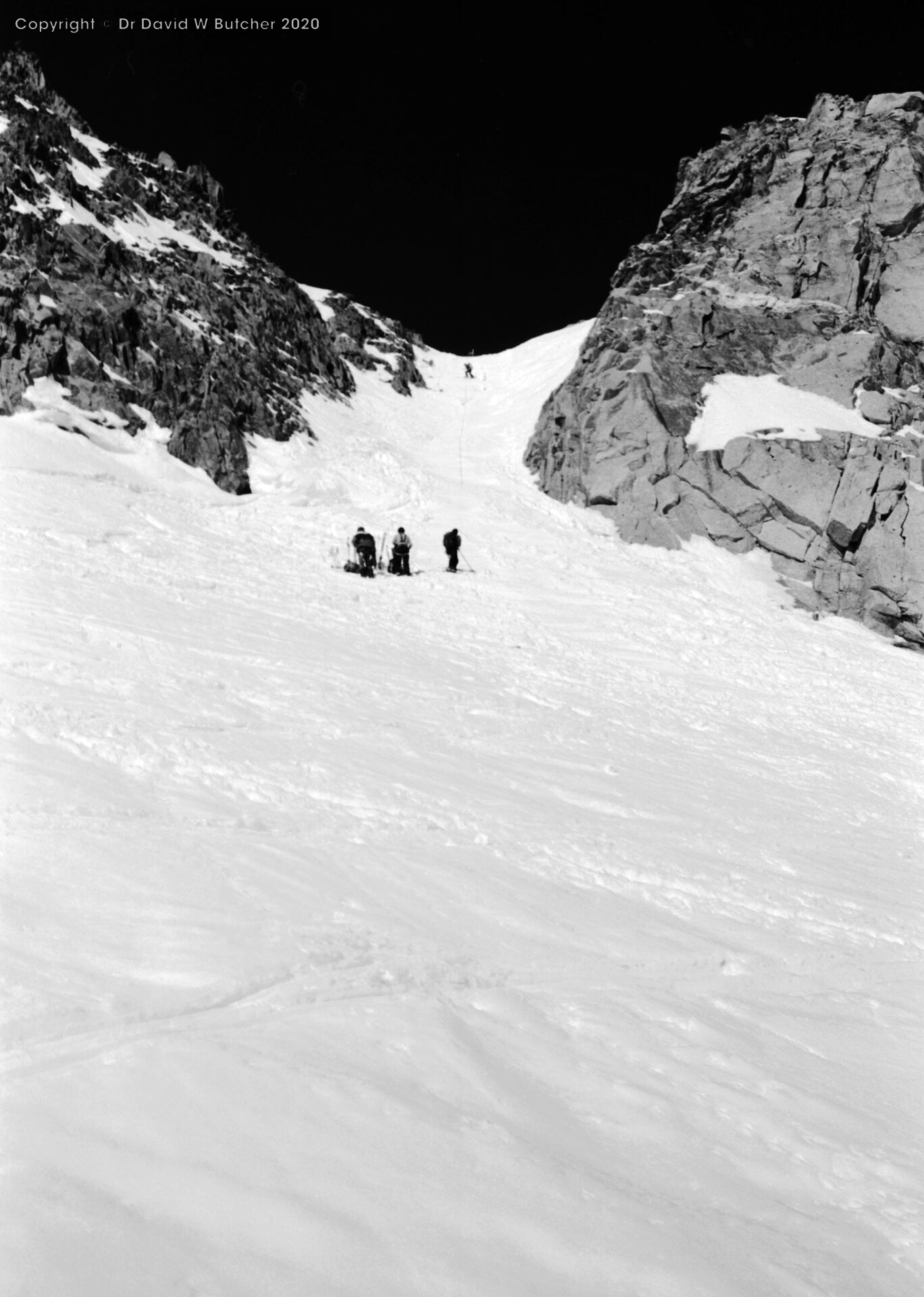 Col du Chardonnet from the Swiss side. Ski Haute Route day 1