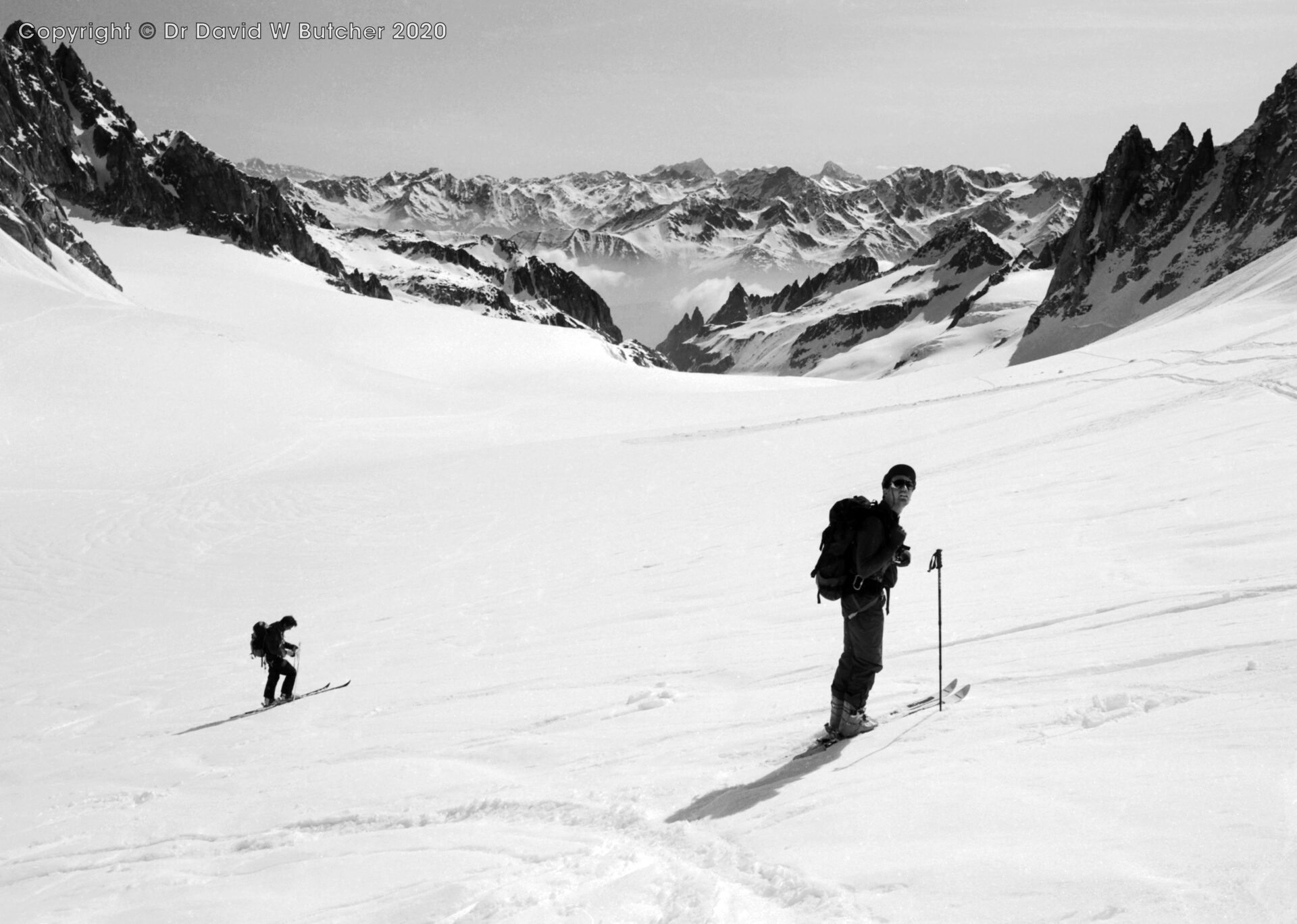 Glacier de Saleina below Col du Chardonnet