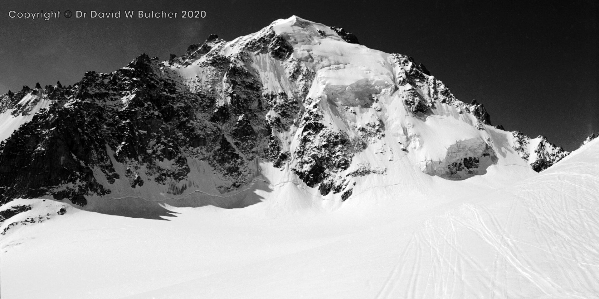 Aiguille d'Argentiere from Swiss side of Col du Chardonnet