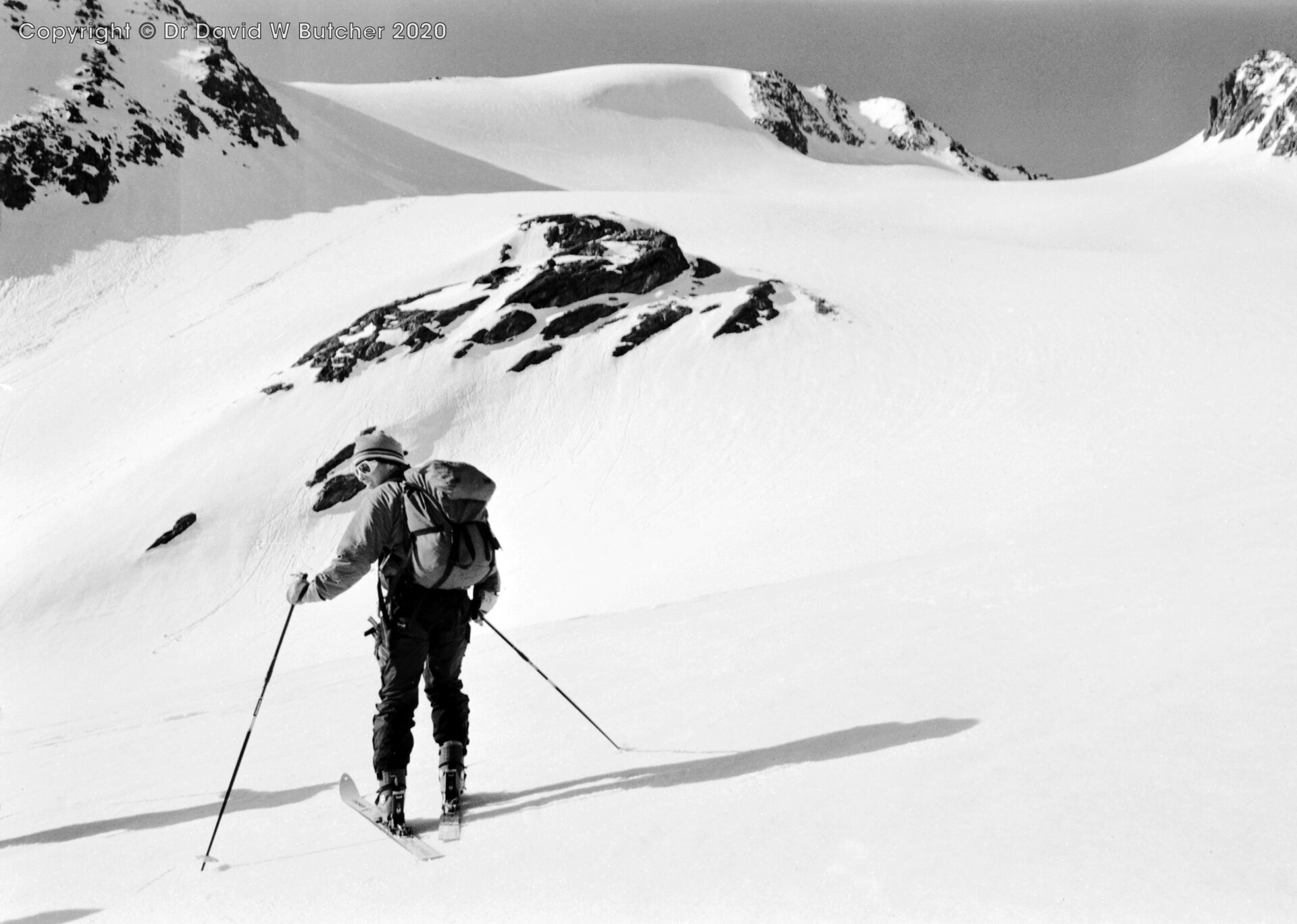 Glacier des Grands Descent Route from Below